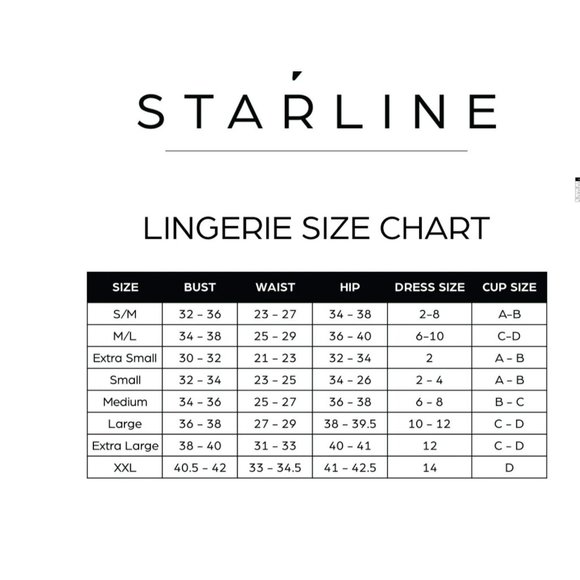 Starline lingerie Angelic teddy with criss cross straps - Picture 3 of 3